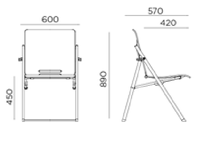 Chaise d'entraînement multifonctionnelle à prix avantageux, design simple et nouveau, empilable, chaise en plastique colorée