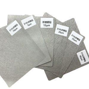 <span class=keywords><strong>Feutre</strong></span> métallique en fibre frittée en acier inoxydable 310S/316L personnalisé, résistant aux hautes températures et à la corrosion, de 3 μm à 80 μm, pour la filtration - Product Image 1