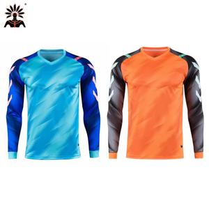Maglia <span class=keywords><strong>da</strong></span> <span class=keywords><strong>Portiere</strong></span> Arancione a Maniche Lunghe 2026 con Protezione, Maglia <span class=keywords><strong>da</strong></span> <span class=keywords><strong>Calcio</strong></span> <span class=keywords><strong>da</strong></span> Uomo per <span class=keywords><strong>Portiere</strong></span> con Stampa a Sublimazione - Product Image 1