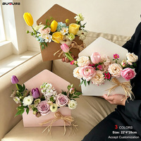 Caja de Regalo Plegable para Flores, Cajas para Ramos de Flores, Caja de Embalaje para Floristería