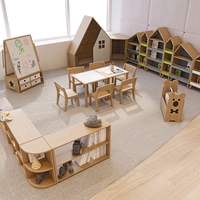 Ensemble de meubles Montessori en bois chaise de table de jour pour salle de classe chambre d'enfant pour tout-petits et enfants d'âge préscolaire et maternelle