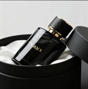 Flacone di Profumo in Vetro Nero di Lusso Vuoto con Logo Personalizzato, 30ml 50ml 100ml, con Erogatore Spray e Confezione - Product Image 3