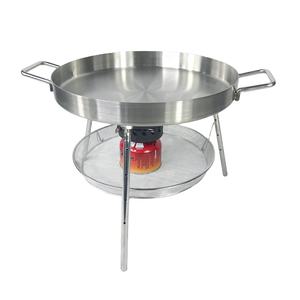 Outdoor BBQ <strong>Grill</strong> Fry <strong>Pan</strong> with Removable Feet Adjustable Height with Charcoal for Outdoor Picnic Cookware Party - Product Image 2