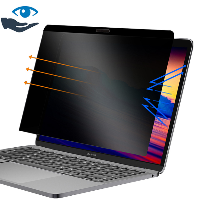 Privacy Screen Filter Full Coverage Easy Installation MacBook Air 13.6'' M2 Chip Removable Anti Blue Light Anti-Glare Grade AAA