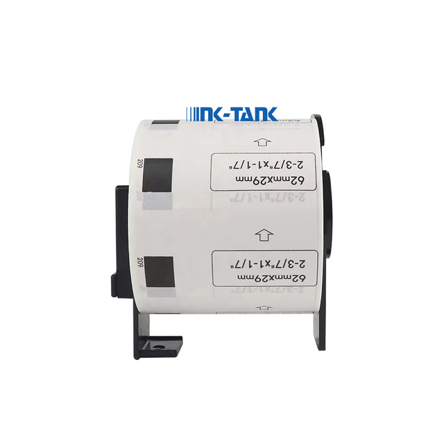 INK-TANK Compatible DK-11209 DK11209 DK 11209 Black on White Self Adhesive Thermal Paper Label Roll for Brother Printer
