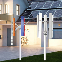 Prix de la mini éolienne à axe vertical portable 10kw avec 5 lames en alliage d'aluminium de type H