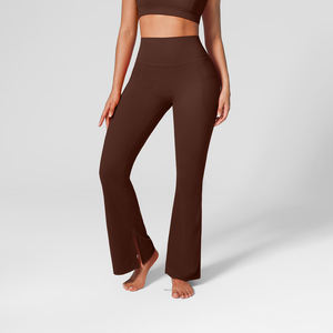 Leggings décontractés évasés Vractive avec poches latérales pour femmes, pantalons de <span class=keywords><strong>jogging</strong></span> sportifs évasés, pantalons de sport écologiques unis, vente en gros - Product Image 4