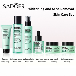 Coffret de Soins Anti-Acné à l'<span class=keywords><strong>Acide</strong></span> <span class=keywords><strong>Salicylique</strong></span>, Niacinamide et Tea Tree pour Femmes – Durée de Conservation de 3 Ans - Product Image 1
