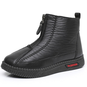 Stivali caldi da <span class=keywords><strong>donna</strong></span> con chiusura antiscivolo con chiusura a ZIP in PVC con suola in pile e stivaletti da <span class=keywords><strong>donna</strong></span> scarpe da mamma - Product Image 1