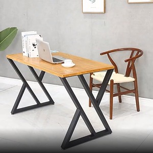 Support de pied de table en fer Jiumeng, grande plaque, luxe léger, pour table à manger, pieds de table en métal, <span class=keywords><strong>cadre</strong></span> noir, simple et robuste - Product Image 3