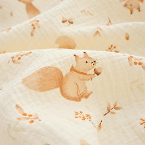 ผ้าห่อตัวเด็กอ่อนเนื้อมัสลิน 2 ชั้น ผ้าห่มเด็ก ระบายอากาศได้ดี ผลิตจากผ้าฝ้ายผสมใยไผ่ ลายดอกไม้สไตล์วินเทจ - Product Image 6