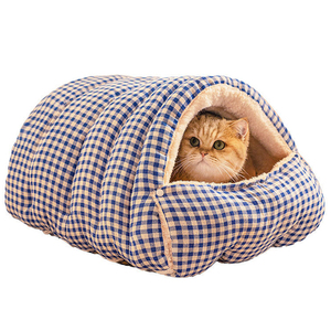 Pet Cat Dog House Cave Cozy Soft Kennel <b>Beds</b> for Indoor Warm Sleeping <b>Bag</b> Washable Pet Cushion Plush Puppy Kitten <b>Bed</b> Nest - Product Image 1