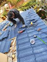 Tuiles et tôles de toiture en métal revêtues de pierre, ignifuges, résistantes à la corrosion, isolation thermique pour la construction de villas et de maisons