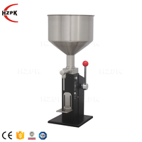 HZPK A03 Machine de remplissage de liquide Petite machine de remplissage de piston d'eau de parfum de bouteille de 10ml 50ml Petite