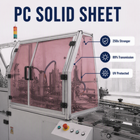Matériau de couverture de toit sur mesure de 1,1 mm à 4 mm, plaque de polycarbonate en rouleau