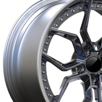 Jantes en alliage d'aluminium forgé peintes sur mesure JWYC, 5x108 5x112 5x114.3, moyeux universels pour BMW Audi