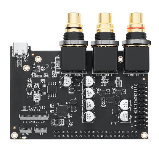 Khadas Tone Board ES9038Q2M USB DAC Hi-Res Audio Development Board with XMOS XU208-128-QF48