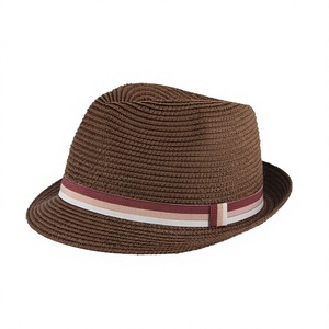 UPF 50+ <b>Straw</b> Fedora Hat Short Brim Roll up <b>Trilby</b> Panama Sun Hat for Beach Travel - Product Image 2
