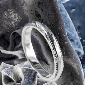 Classic Hot Selling Classic Plain 925 Silver Women's Wedding <b>Ring</b> Unisex Classic Style <b>Couple</b> Set for Anniversary & Party Gift - Product Image 3