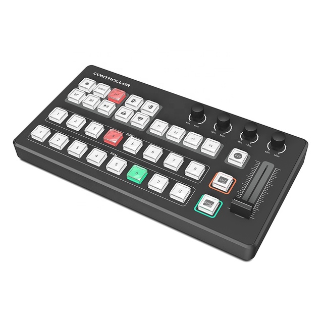 MIDI Panel Videocast Switching Controller Live Streaming Broadcast Switcher USB Desktop Replay VMix Controller