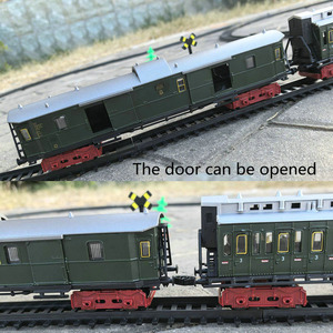 ชุดรถไฟของเล่นสำหรับเด็ก แบบไฟฟ้าพร้อมควัน สำหรับรถไฟจำลองจีน พร้อมรางรถไฟ ขนาดมาตรฐาน ของเล่นรถไฟโลหะ - Product Image 3