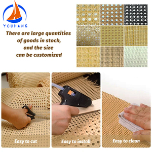 <span class=keywords><strong>Rouleau</strong></span> de rotin synthétique en PVC pour la décoration de meubles, matériau tressé en maille de <span class=keywords><strong>cannage</strong></span> - Product Image 2