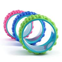 Rouleau de massage pour le yoga, roue en mousse EVA, portable, léger, durable, étireur dorsal pour la physiothérapie, soulagement de la douleur au niveau des épaules et du cou