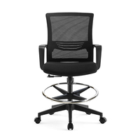 Chaise de bureau NOEL à dossier moyen, ergonomique, en maille, confortable, pivotante, pas chère, pour le personnel, avec repose-pieds, Sillas De Oficina