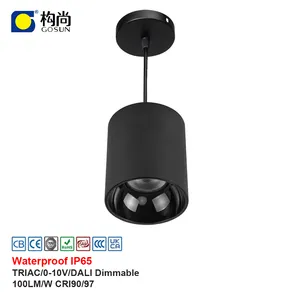 Downlight Led en aluminium 72W étanche sans éclairage dimmable Éclairage haute puissance Downlight rond commercial