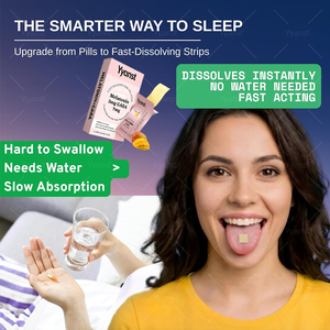 OEM/ODM Tiras Orales de Melatonina y GABA de Disolución Rápida para una Absorción Veloz, Ayuda para Dormir, para un Sueño Reparador - Product Image 5