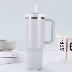 Gobelet de voyage isotherme H2.0 pour voiture, 40 oz, double paroi, avec couvercle, paille et base antidérapante, personnalisable avec logo OEM - Product Image 2