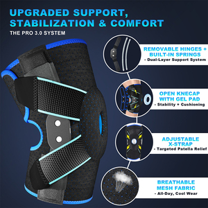 Oferta Especial: <span class=keywords><strong>Rodillera</strong></span> Ortopédica Abierta de Neopreno con Bisagras y Estabilizadores <span class=keywords><strong>Laterales</strong></span> Metálicos <span class=keywords><strong>para</strong></span> Rótula - Soporte Médico <span class=keywords><strong>para</strong></span> Articulación de Rodilla - Product Image 2