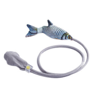 بيع بالجملة وسادة هوائية فخمة مبتكرة مضحكة سمكة قطة عصا دعابة للحيوانات الأليفة ألعاب جرو تفاعلية وألعاب حركة للقطط - Product Image 2