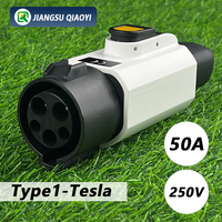 Nouvel adaptateur convertisseur de charge EV portable 32A 220V Type 1 NACS J1772 7kW Qiaoyi avec garantie 1 an PC+Cuivre pour rétrofit/mise à niveau