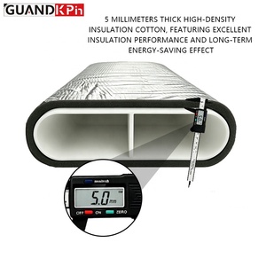 Tuyau plat <span class=keywords><strong>isolé</strong></span> TC pour installation souterraine, direct usine, 130*30mm PVC/ABS avec isolation en caoutchouc de 5mm pour système à cinq constantes - Product Image 4
