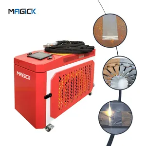 MKLASER penghilang karat logam 1000w, mesin pembersih Laser genggam dengan cepat menghilangkan debu lapisan lukisan minyak