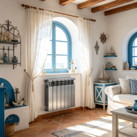 Radiateur hydronique en aluminium moulé sous pression, chauffage domestique à haute efficacité pour applications résidentielles intérieures de chauffage central