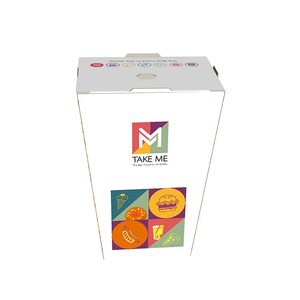 Caja de papel de palomitas de maíz Kraft marrón, caja de aperitivos con chips de fiesta de <span class=keywords><strong>película</strong></span> abierta - Product Image 2