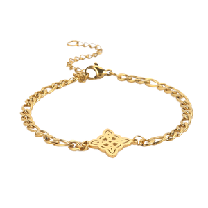 Vintage <strong>Love</strong> Witch Knot Chain Irish <strong>Celtic</strong> Knot Charms Bracelets Stainless Steel Fashion <strong>Jewelry</strong> for Women and Men Gifts - Product Image 1