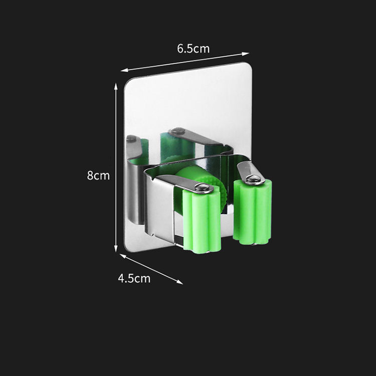 Argent + vert Mop clip