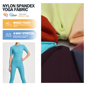 Tela de yoga premium de nailon y spandex, textura mate tejida y elástica, material Airlift para la producción de leggings de yoga y ropa deportiva. - Product Image 1
