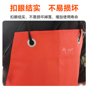 Delantal Químico de PVC Naranja con Tirantes, Costuras Soldadas, Ropa de Seguridad Industrial, Resistente al Agua y al Aceite - Product Image 3