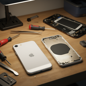 Coque arrière blanche de remplacement pour Apple iPhone SE 2020 - Product Image 3