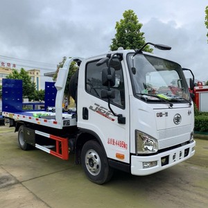 FAW J6F 4x2 <b>Flatbed</b> Tow <b>Truck</b> 5t Slidebed Wrecker 5 Ton Rollback Recovery <b>Truck</b> with Underlift - Product Image 4