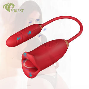 女性用舌型バイブレーター - クリトリスと膣の刺激 大人のおもちゃ 10種類の振動パターン USB充電式＆IPX7防水 - Product Image 5