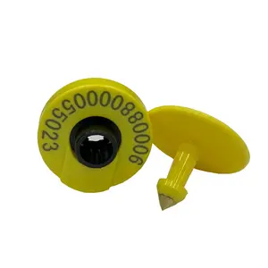 Personalizomrfid etiqueta em4305 redonda 30mm, etiqueta eletrônica de orelha de animal tpu 134.2khz