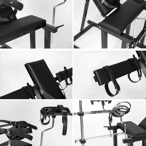 Chaise d'examen gynécologique BANSEY avec étriers pour les jambes, support pour machine sexuelle, banc de soumission, fauteuil de bondage, chaise d'amour - Product Image 6