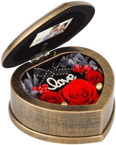 Boîte à fleurs en daim pour remise de diplômes pour ses <span class=keywords><strong>femmes</strong></span> le jour de la Saint-Valentin - Product Image 5