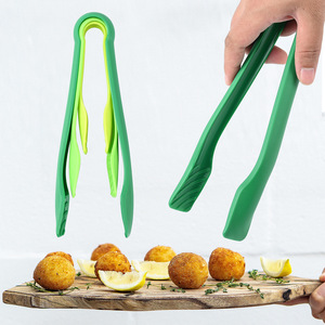 ชุดที่คีบอาหารกันลื่นทำจากพลาสติก3ชิ้นสำหรับทำเค้กสลัดขนมปังหลากสี - Product Image 1