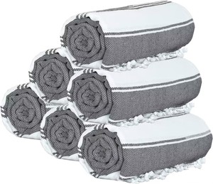 Set di 6 Asciugamani da Spiaggia Turchi in Cotone Extra Large 36x71, Morbidi, Resistenti e Assorbenti, Lenzuola da Bagno Extra Large <span class=keywords><strong>per</strong></span> Adulti - Product Image 4